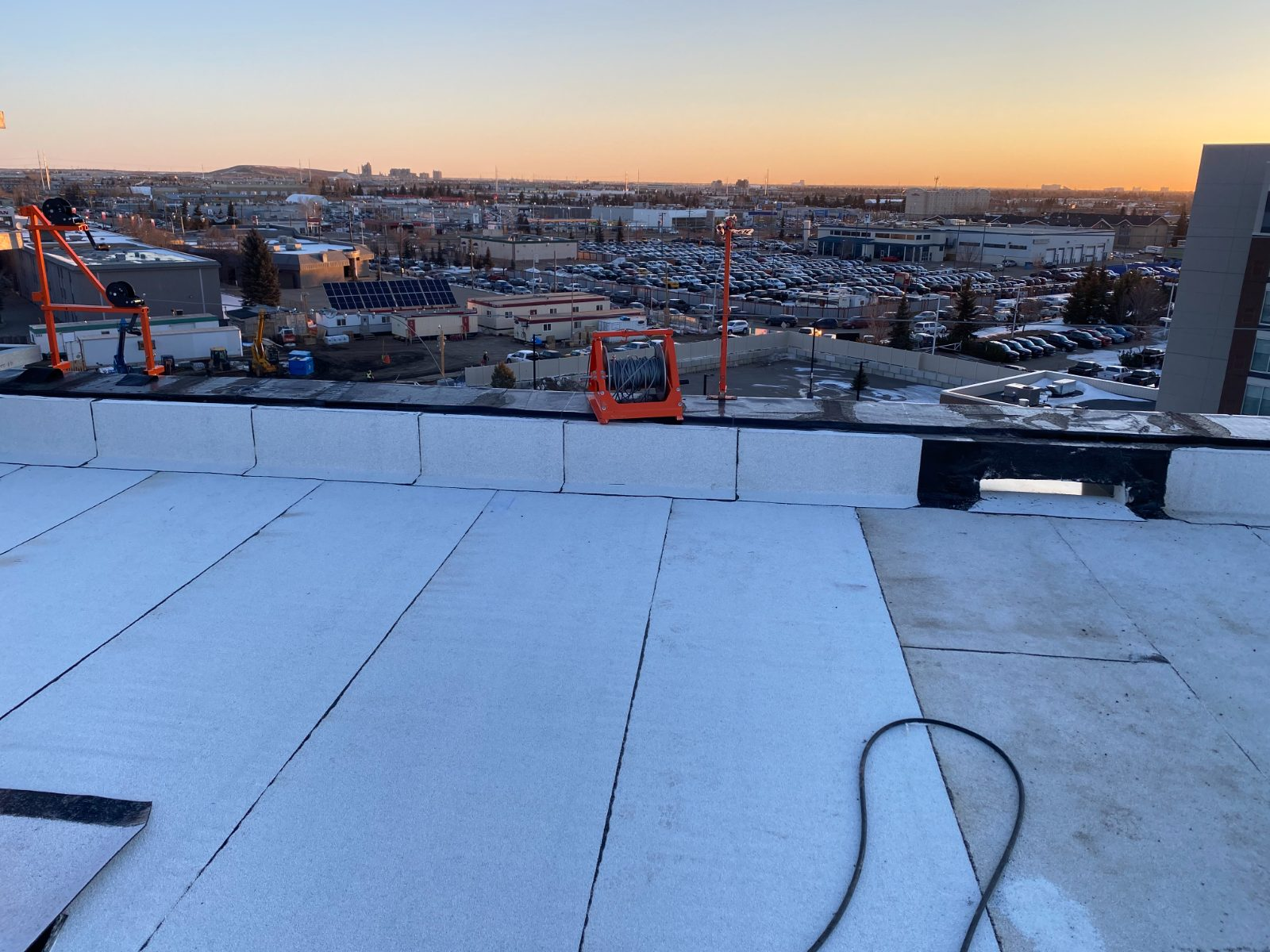 Completed Modena Roofing work overlooking Metro Vancouver